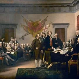 The Declaration of Independence was signed