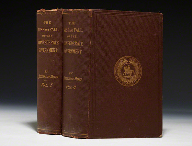 He writes the book The Rise and Fall of the Confederate Government.