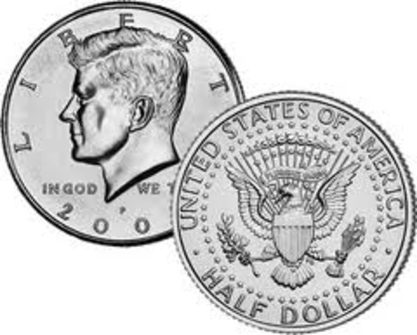 The Kennedy half dollar was issued
