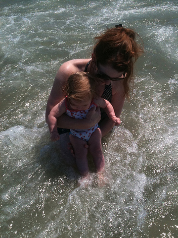 First Swim in The Ocean