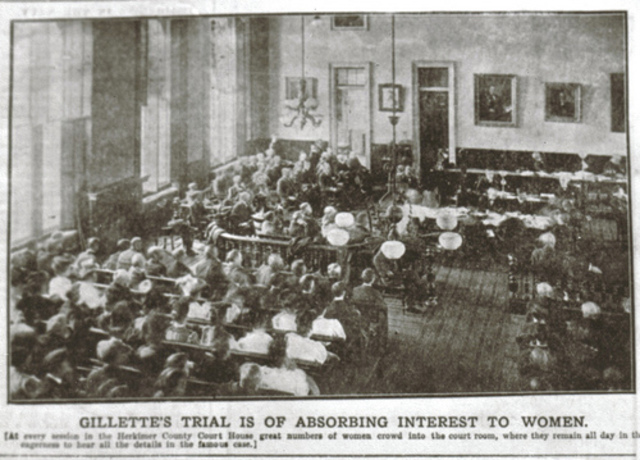 Chester Gillette was convicted of murder in the first degree (history)