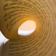 Macro detail rolled up musical note paper