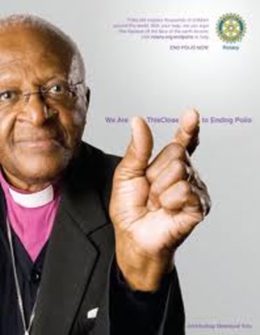 Desmond Tutu wins the Nobel Peace Prize