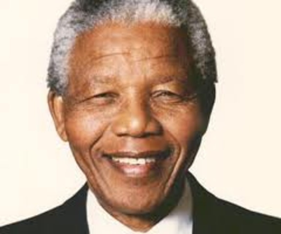 Nelson Mandela becomes president of South Africa