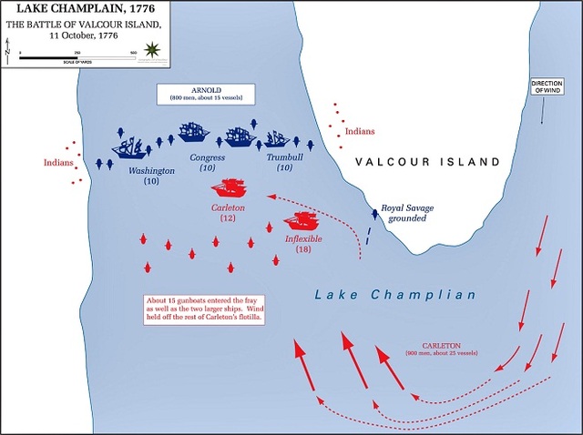 battle of Lake Champlain and Valcour Island