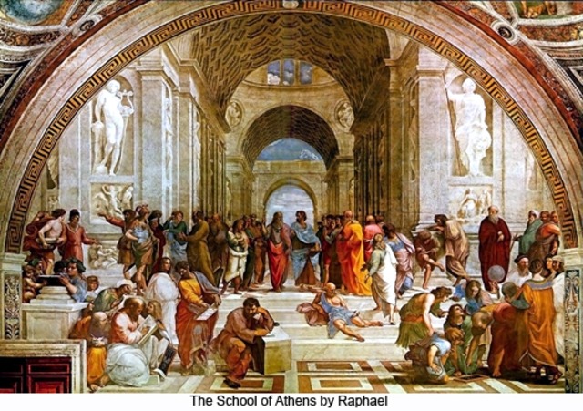 Raphael paints the School of Athens