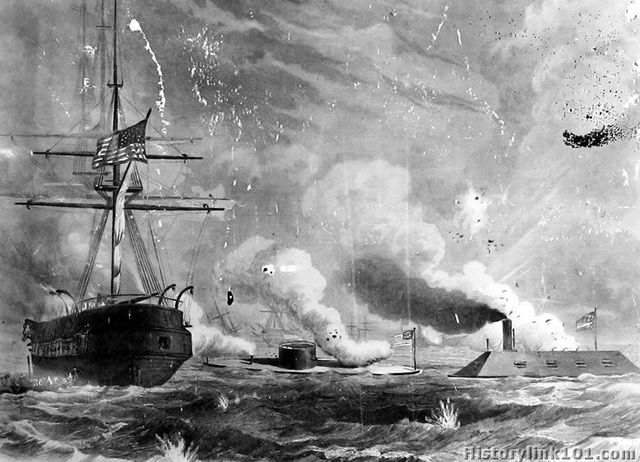 The battle of the "Merrimac" and the "Monitor"