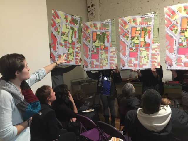 Presentation of alternative plans