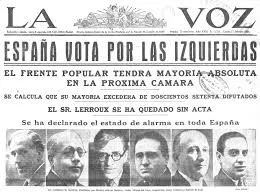 Victoria del Frente Popular en las elecciones generales