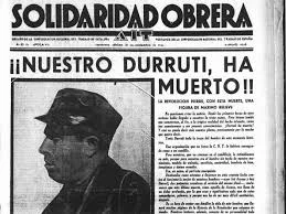 Muerte de Buenaventura Durruti durante la defensa de Madrid