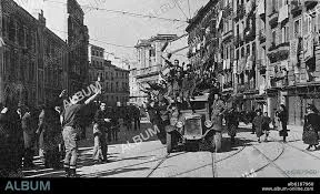 Tropas franquistas entran en Madrid