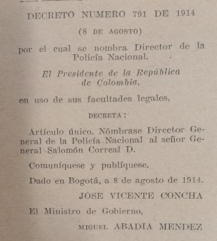 Directores Policía Nacional