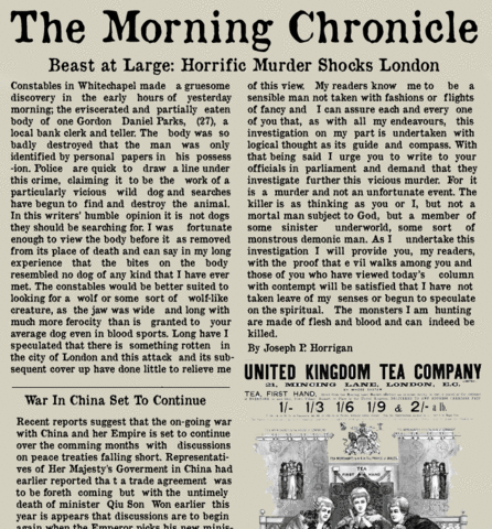 Morning Chronicle Letters