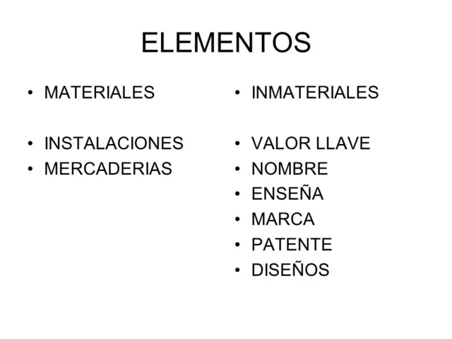 ELEMENTOS INMATERIALES