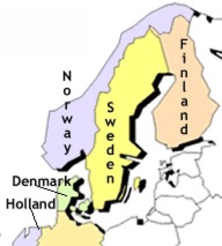 Los alemanes ocuparon Dinamarca y Noruega.