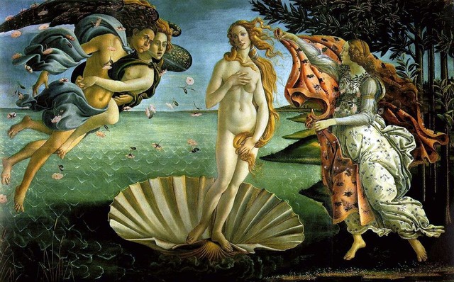 Sandro Botticelli paints the Birth of Venus