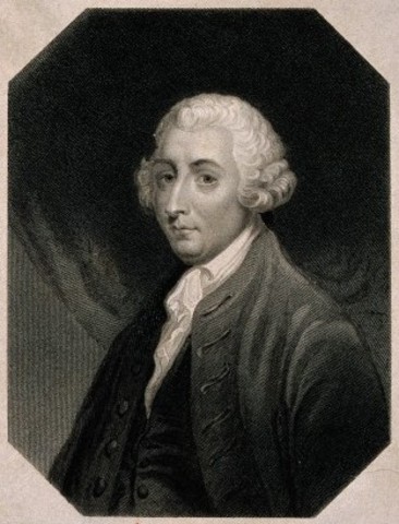 Tobias Smollett writes "The Tears of Scotland"