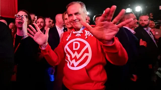 Liberal Party leader Carney declares victory
