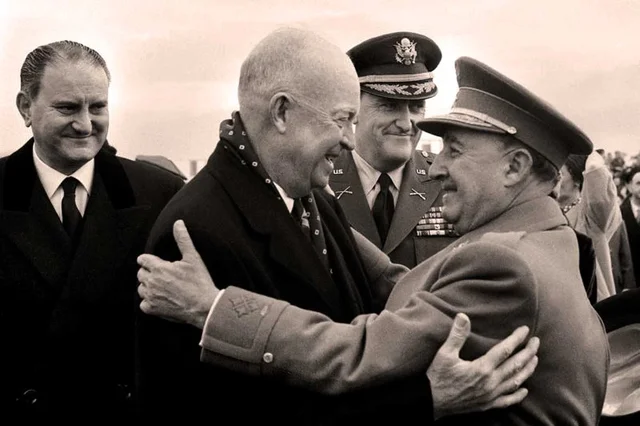 El presidente Eisenhower visita España
