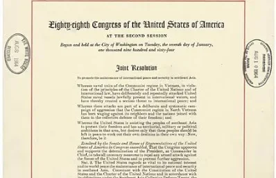 The Gulf of Tonkin Resolution