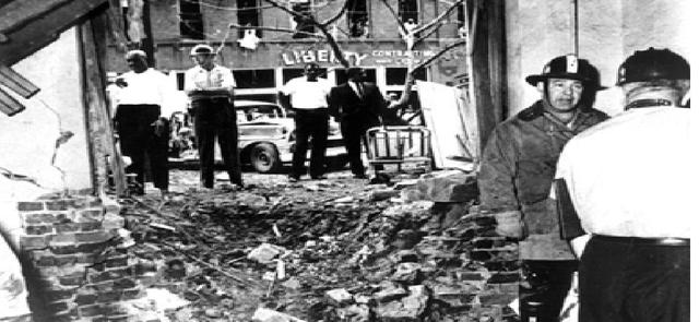 16th Street Baptist Church in Birmingham bombed