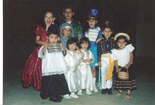 Growing up with her sisters