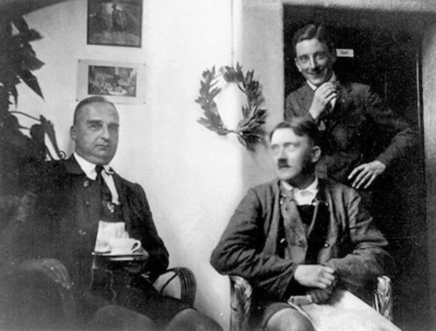 Adolf goes to court for treason.