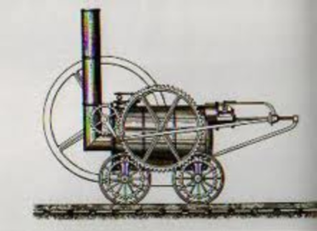 Trevithick vindt de stoomlocomotief uit