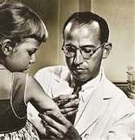 •	Polio vaccine announced to the world by Dr. Jonas Salk and Dr. Thomas Francis.