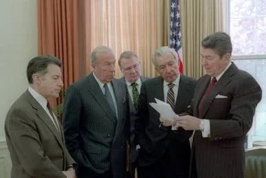 Iran-Contra Affair (Reagan acknowledges involvement)