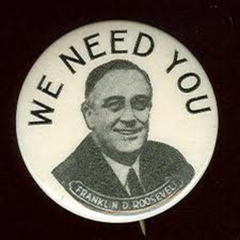 Roosevelt runs for a third term