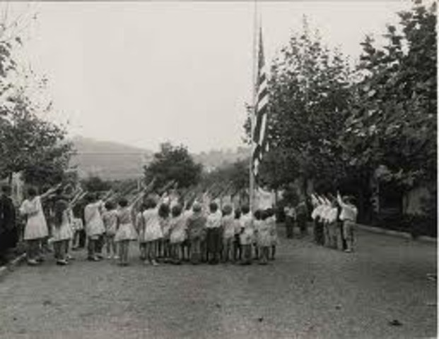 •	President Eisenhower and Congress add the words “Under God” to the Pledge of Allegiance.