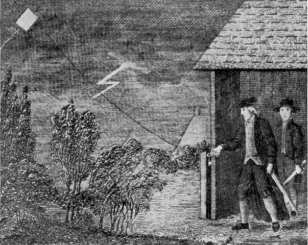 Ben Franklin proves that static electricity and lightening are the same things.