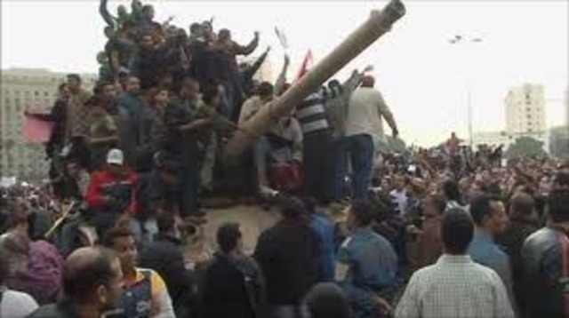 Egyptians protest fifth term