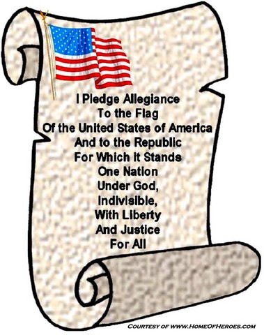 •	President Eisenhower and Congress add the words “Under God” to the Pledge of Allegiance.