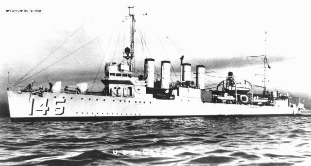 German Submarine Fired on The U.S. Destroyer