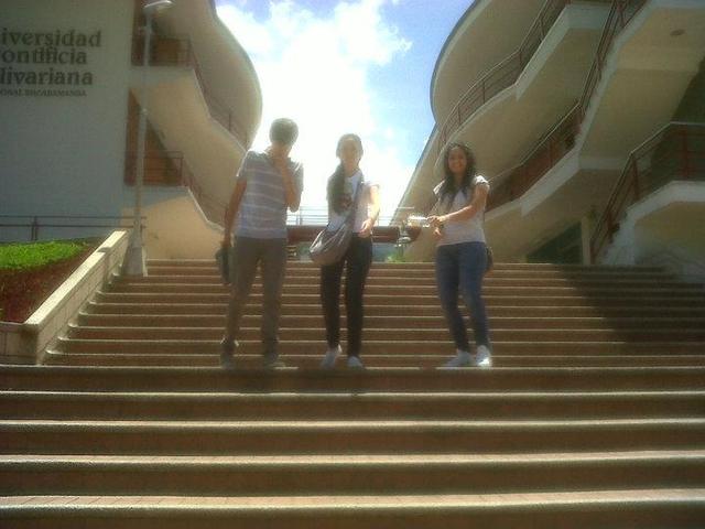 Con mis compañeros de la universidad