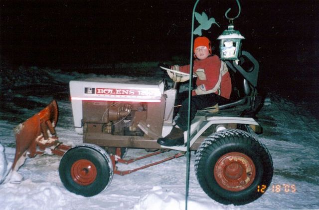 Got my snow plow mower