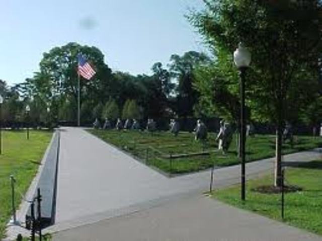 Korean War memorial dedicated