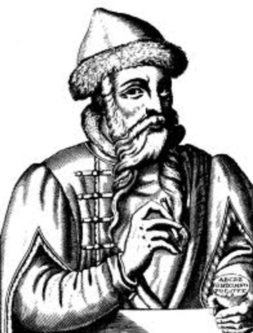 Johann Gutenberg Invents the Printing Press