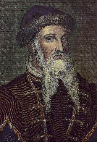 Johann Gutenberg Invents the Printing Press