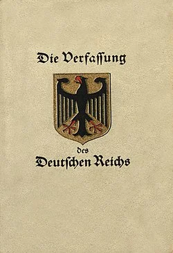 CONSTITUCIÓN DE WEIMAR