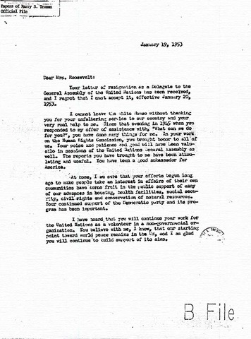 Resigns from the United Nations