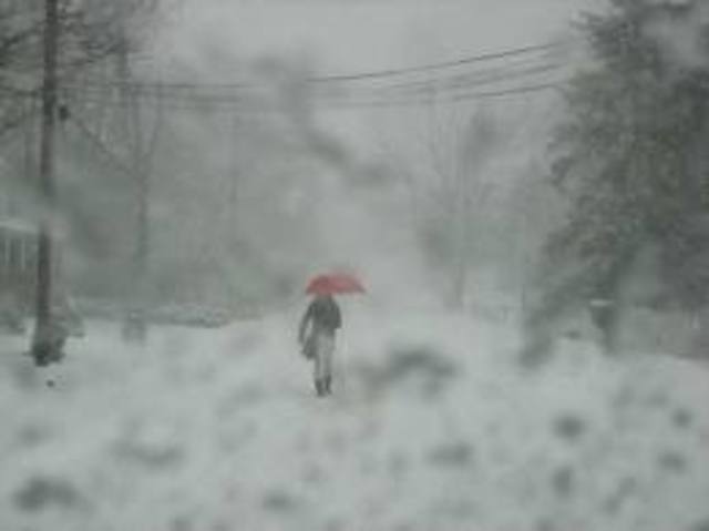 Bad snow storm in Iowa