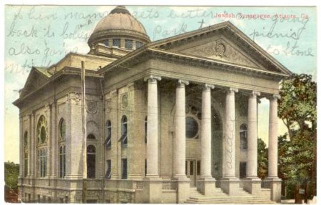 Hebrew Benevolent Congregation in Atlanta Bombed