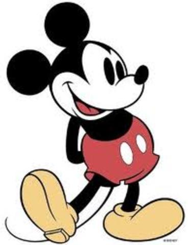 First appearance of Mickey and Minnie mouse in a cartoon