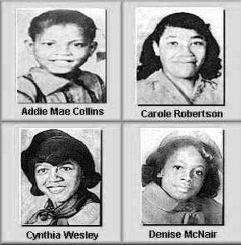 16th Street Baptist Church in Birmingham bombed