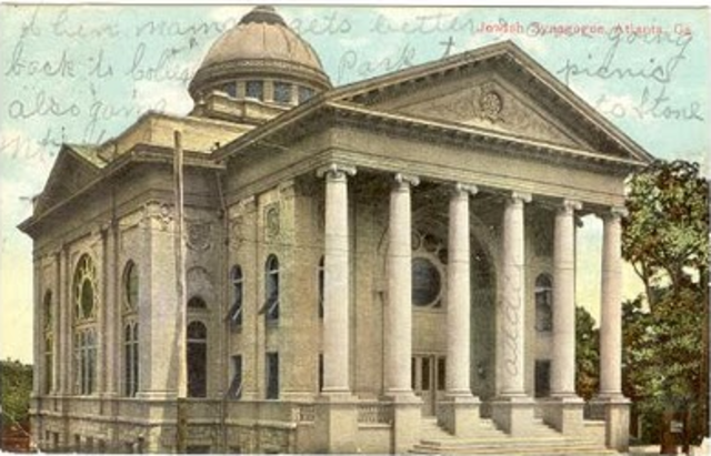 Hebrew Benevolent Congregation in ATL bombed