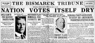 18th Amendment Ratified