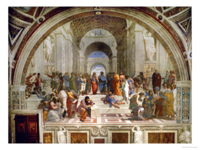 Raphael paints The School of Athens